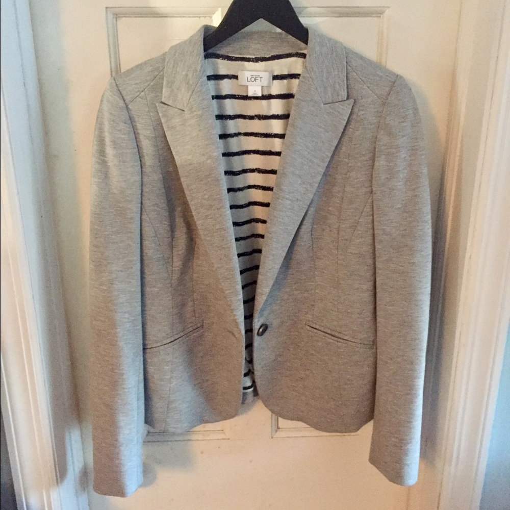 LOFT Heather Gray Blazer