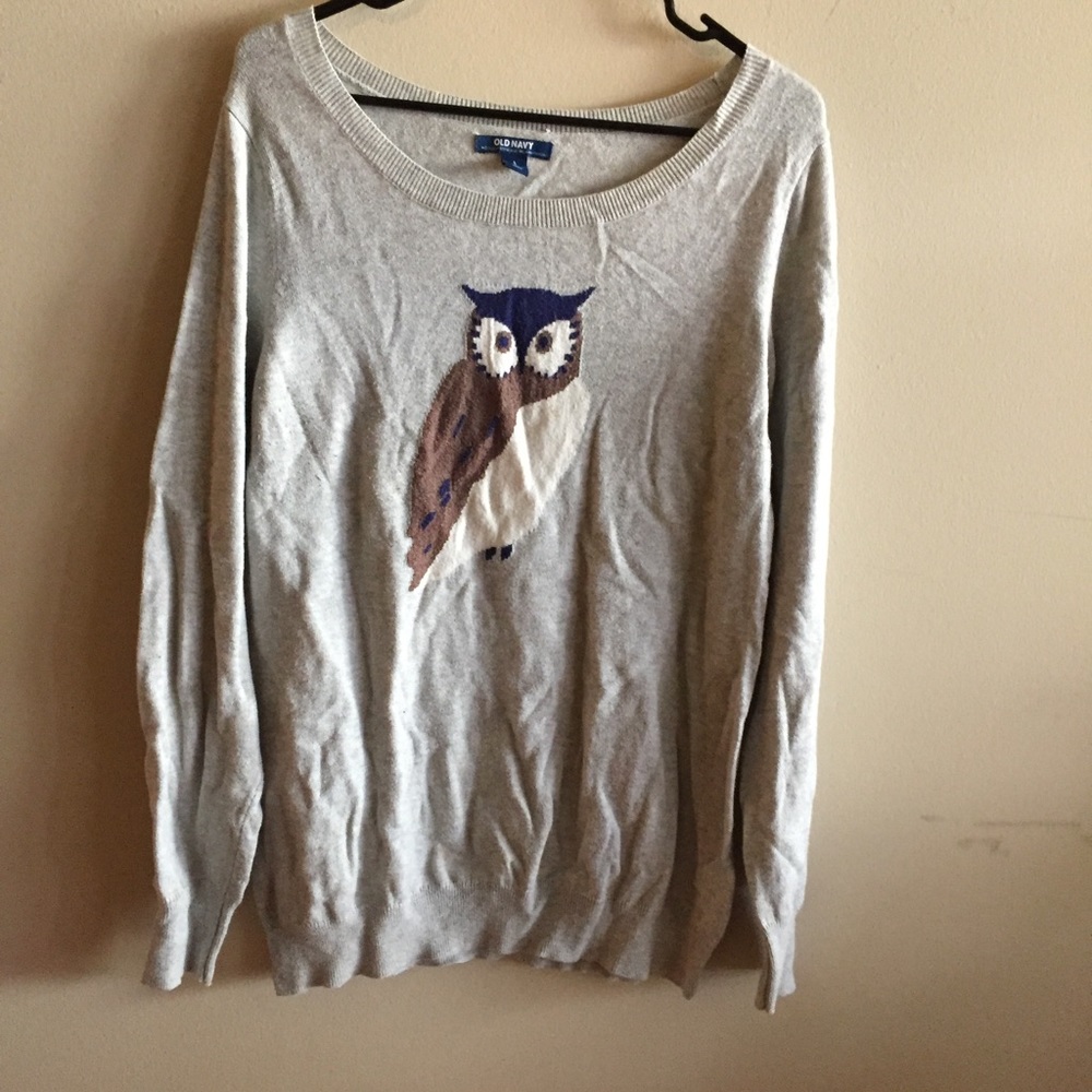 Gray Owl Sweater