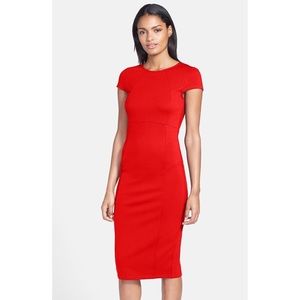 Felicity & Coco Seamed Knit Pencil Dress