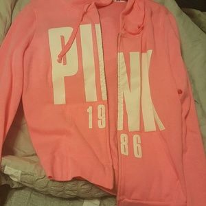PINK zip up sweatshirt