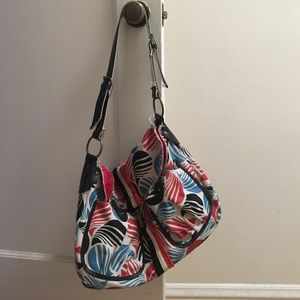 Colorful Vibrant Parcel Canvas Travel Shoulder Bag