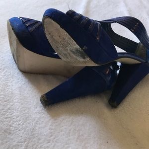 Madden Girl Shoes - Madden Girl two toned electric blue heels. Madden Girl Shoes - Madden Girl two toned electric blue heels.