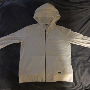 White full zip hoodie (never worn)
