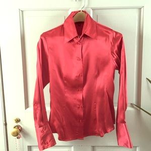 JACOB Red silk dress shirt