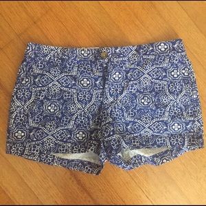 Blue and White shorts