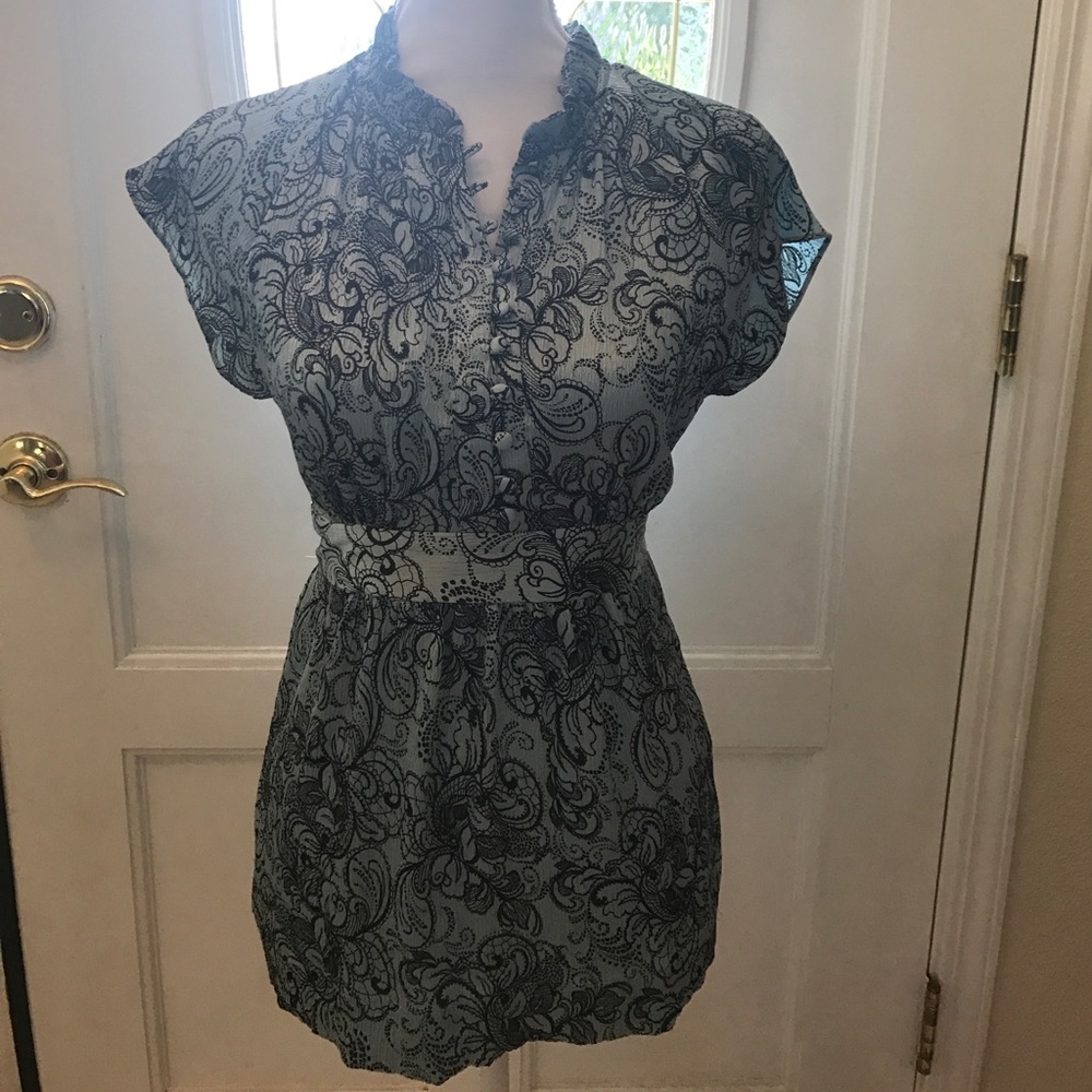 Apt 9 metallic-teal colored shirt size S
