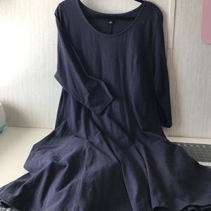 Navy Skater Dress