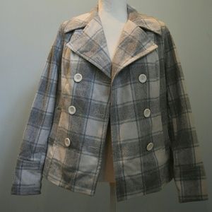 Checked coat