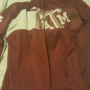 Texas A&M Adidas athletic jacket