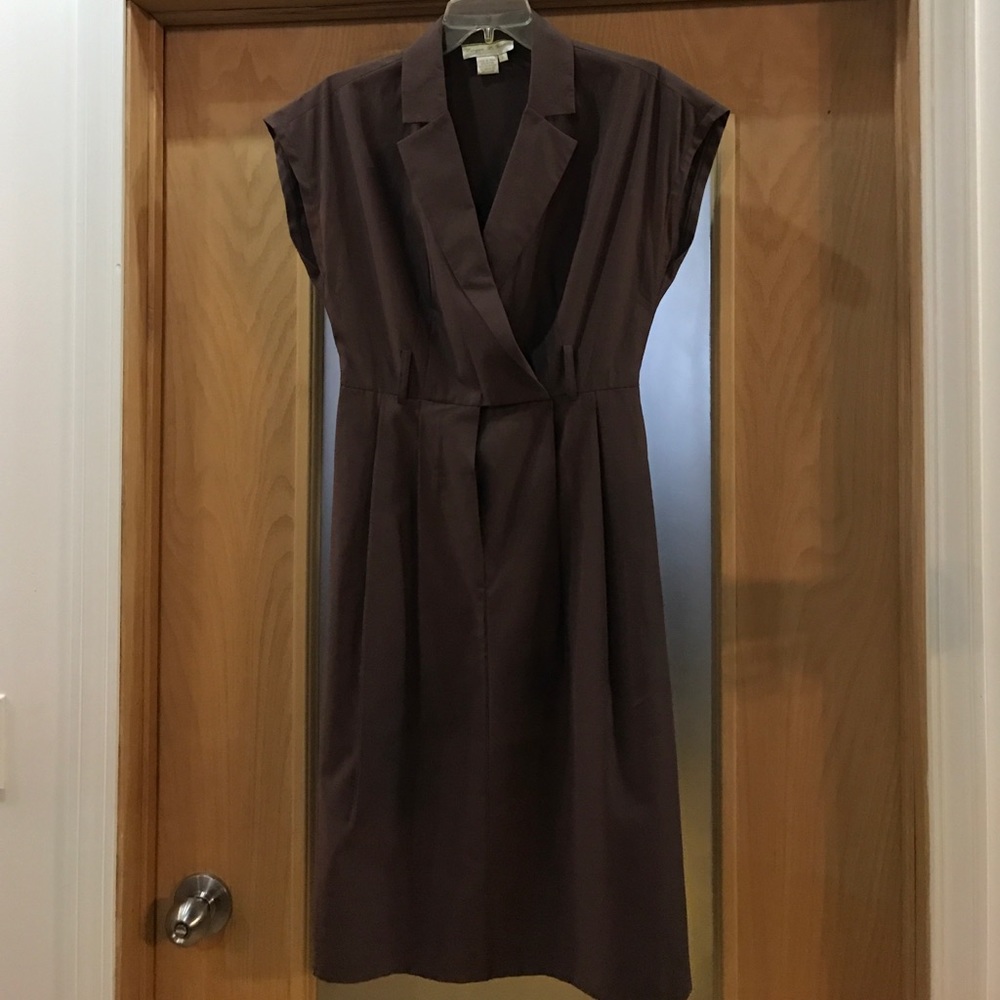 Morgan Mo Feeters cotton brown dress