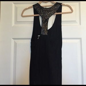 Kimchi Blue Sequin and Lace Back Tank