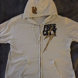 Free city full zip hoodie (off white)