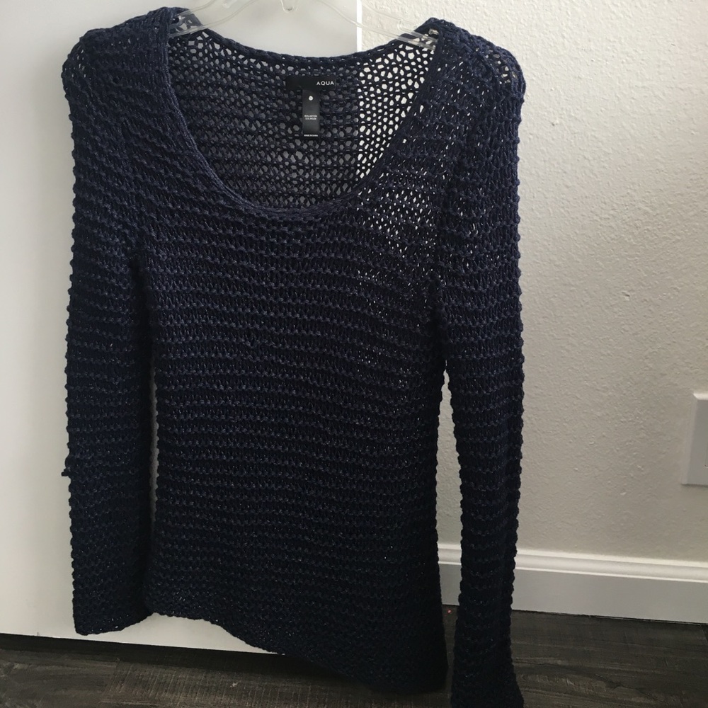 Aqua blue sweater