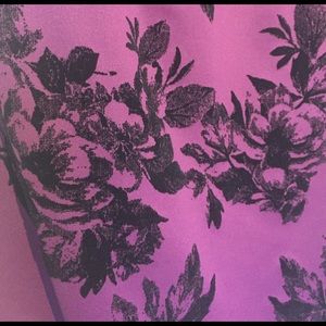 Royal Purple flocked midi dress