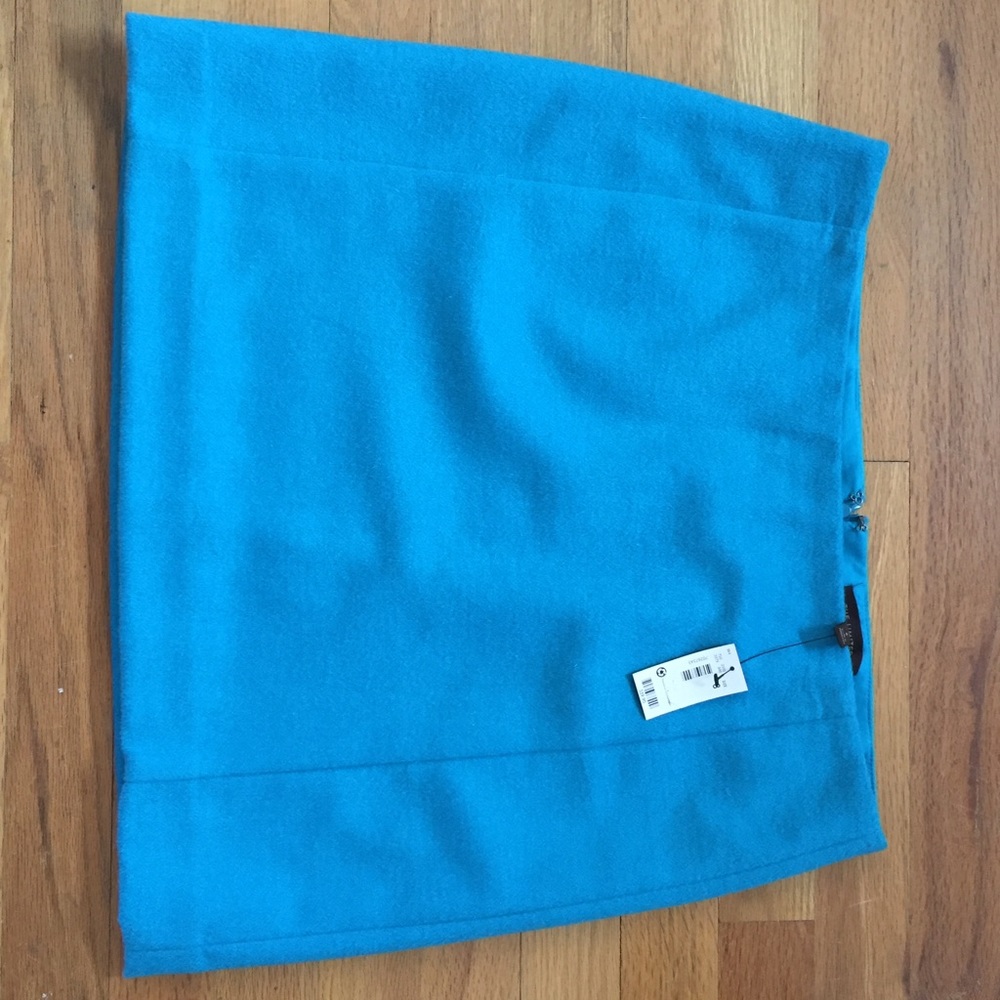 Teal, wool mini skirt brand new with with tags