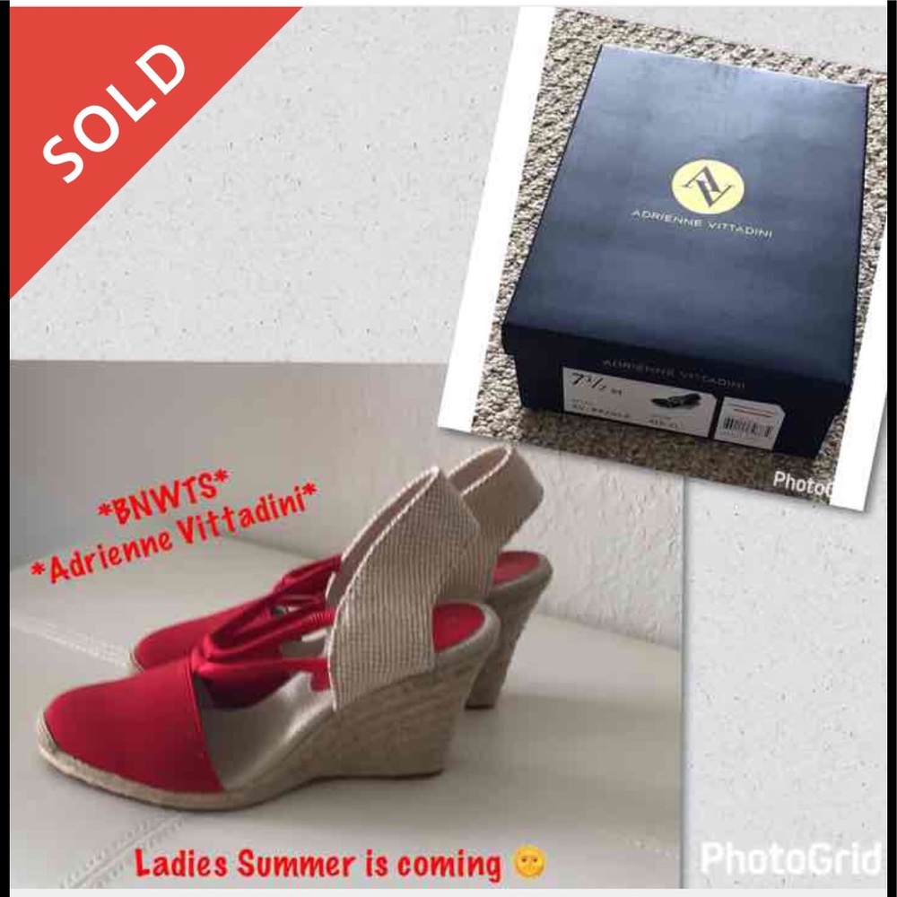 BNWT**Adrienne Vittadini* Stunning Wedge Sandals