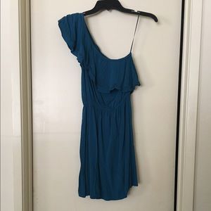 Dark turquoise spring dress