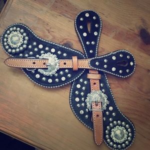 Western spur leathers