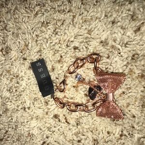 guess rose gold charm bracelet