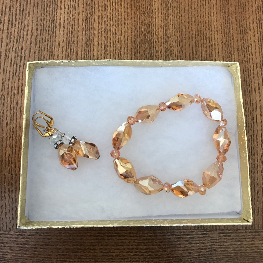 New bracelet and earring set