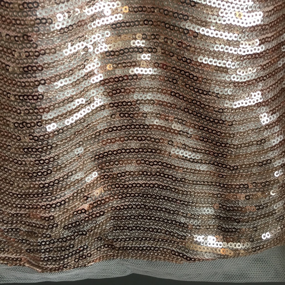 Blush Gold Sequin NYE - New Years Eve Sequin Dress - Picture 2 of 5