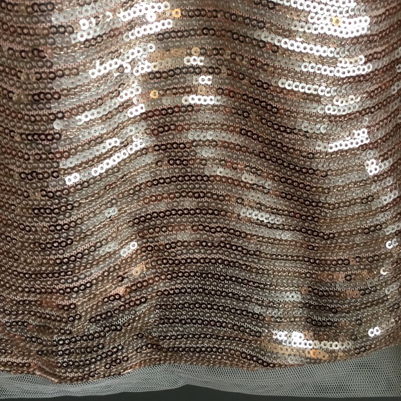 Blush Gold Sequin NYE - New Years Eve Sequin Dress - Picture 2 of 5