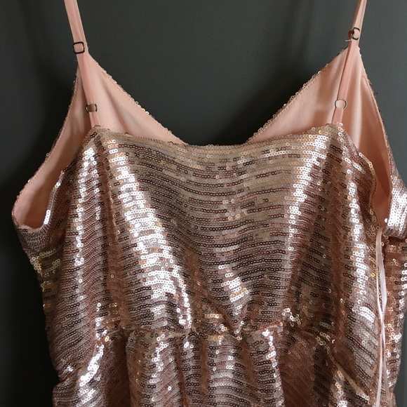 Blush Gold Sequin NYE - New Years Eve Sequin Dress - Picture 5 of 5
