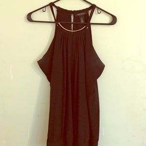 White House Black Market Black Halter Top