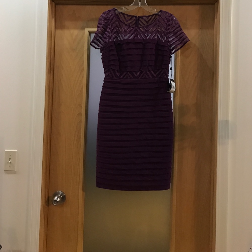 Adrianna Papell purple short dress. NEW!