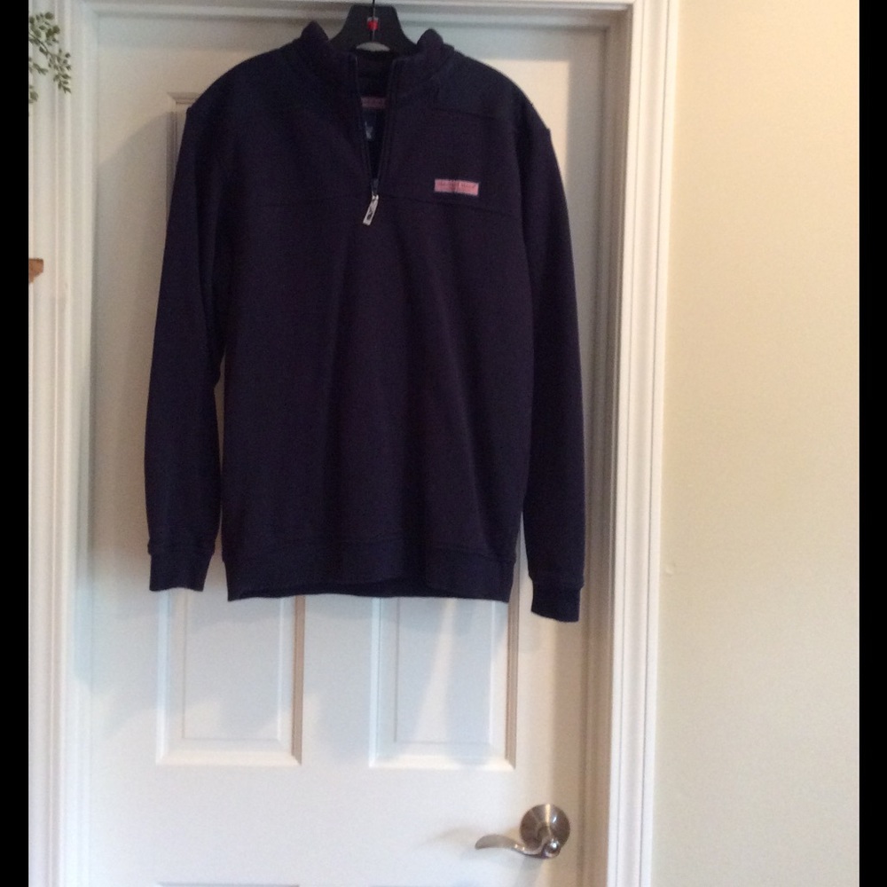 Vineyard Vines Navy Quarter Zip Pullover, S