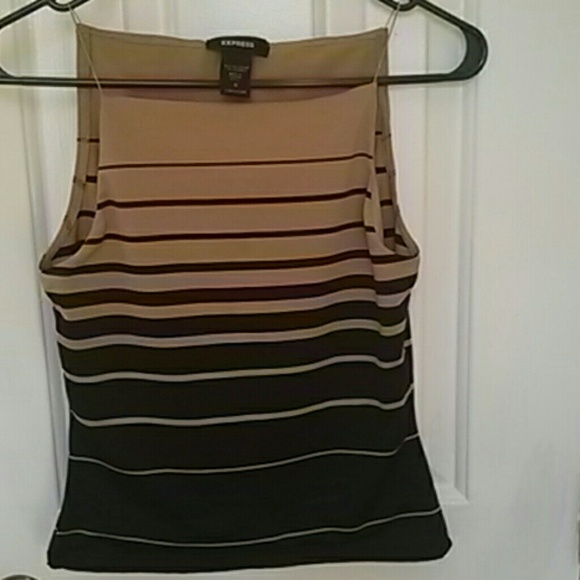 Black and tan striped shirt - Picture 1 of 3