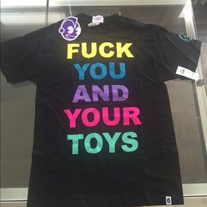 Kidrobot men's for tee shirt black