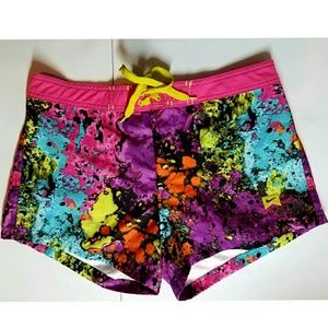 Nike neon swim shorts