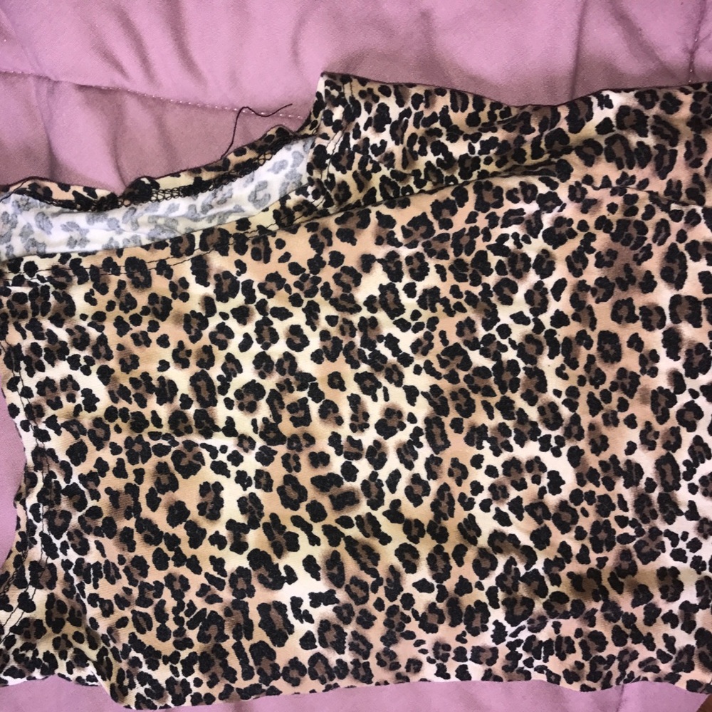 Cheetah Print Crop Top