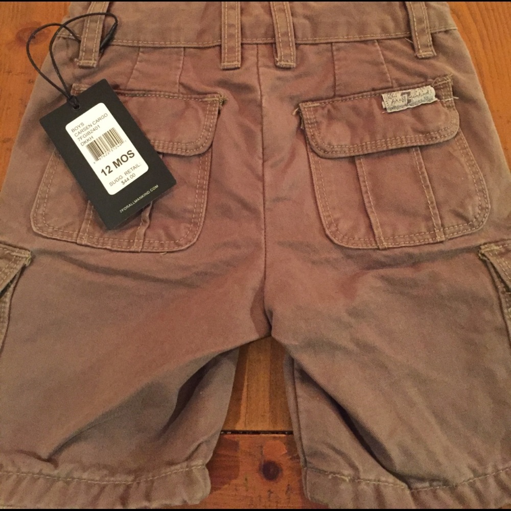 NWT 7For All mankind 12 Month boys Cargo short - Picture 2 of 4