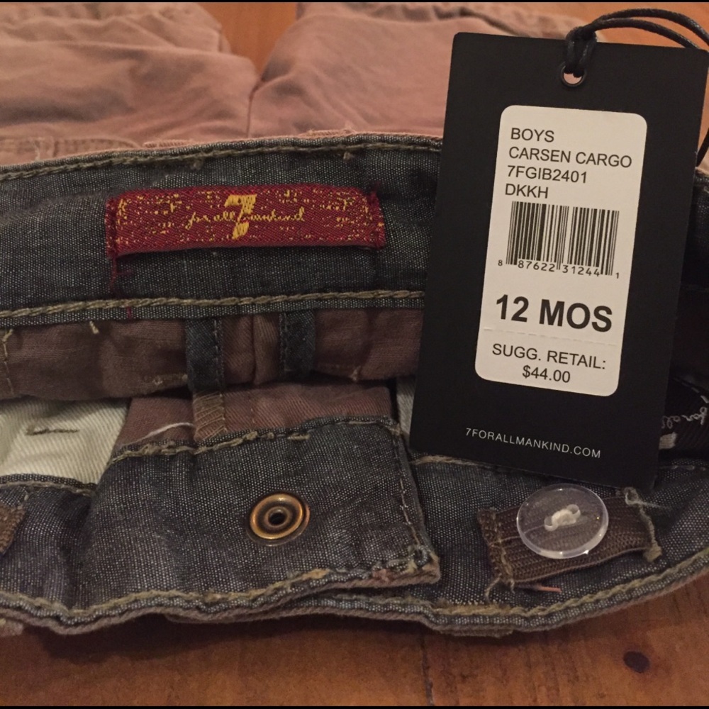 NWT 7For All mankind 12 Month boys Cargo short - Picture 3 of 4