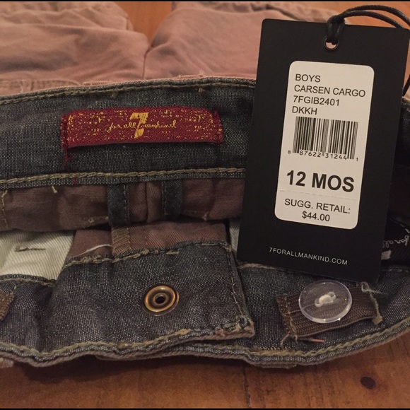 NWT 7For All mankind 12 Month boys Cargo short - Picture 3 of 4