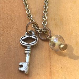 Key charm necklace
