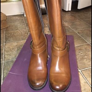 Clark Brown Leather Ridding Boots sz 8