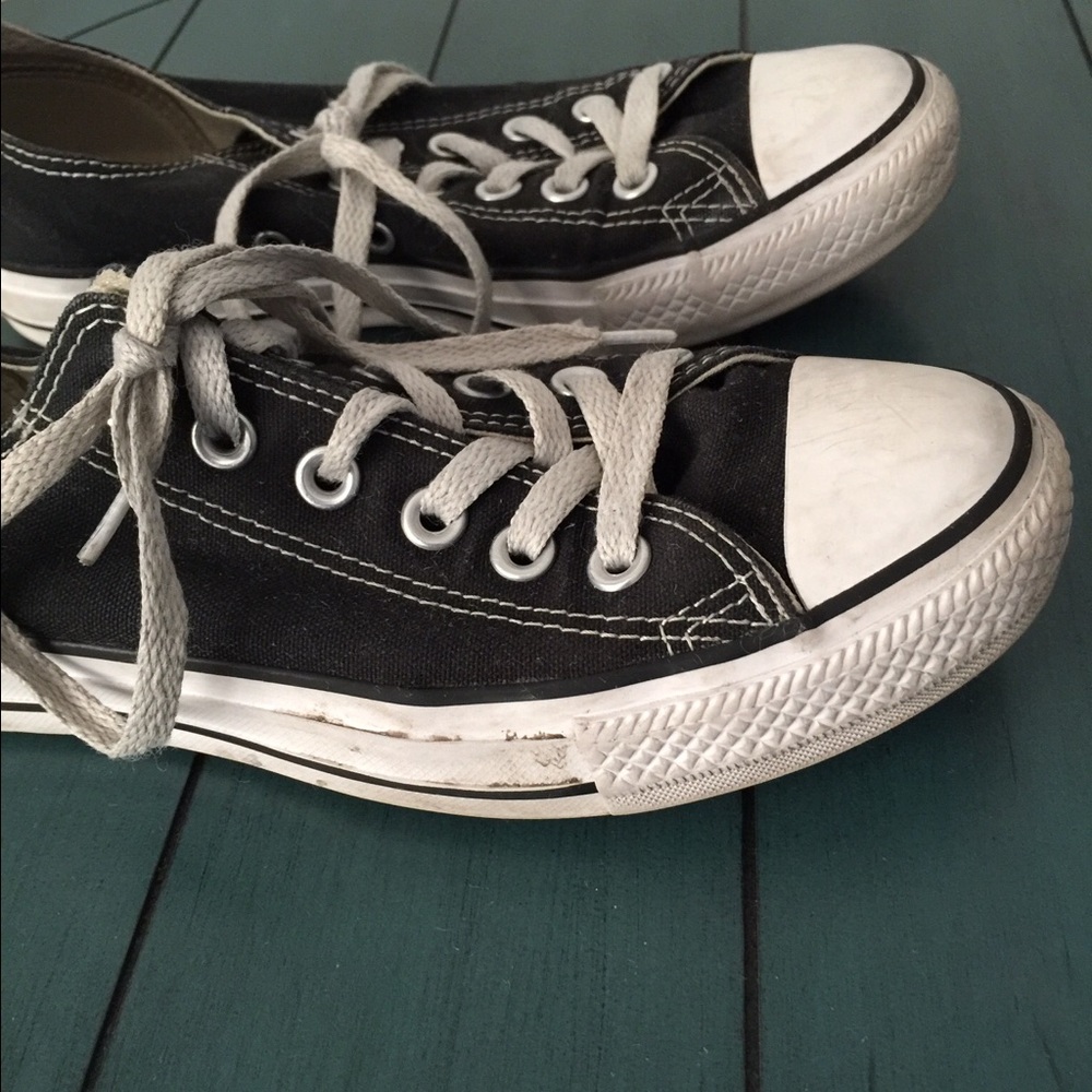 Converse Low Top All Star Chucks Black & White - Picture 5 of 7