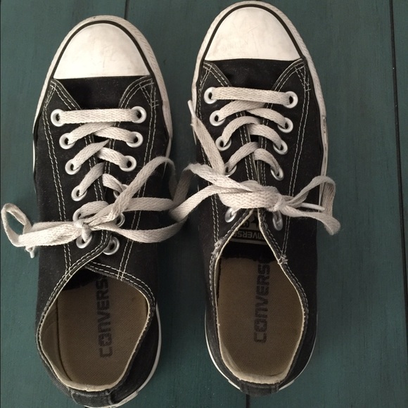 Converse Low Top All Star Chucks Black & White - Picture 2 of 7