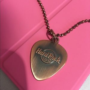 Hard Rock Cafe Guitar Pick Necklace
