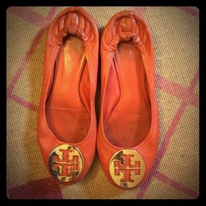 Orange Tory Burch flat
