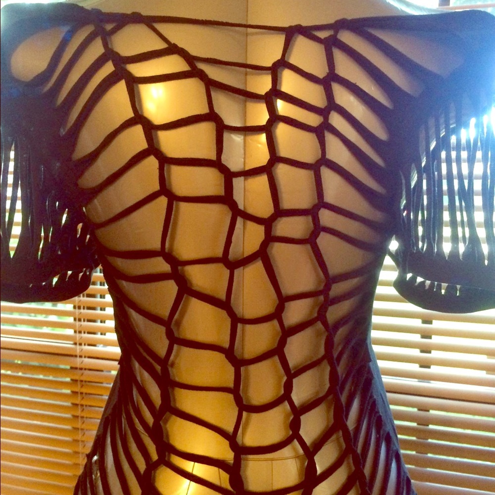 Sexy beach swim cover-up tee shirt ..... cut and weaved