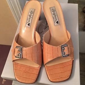 Brighton Mules sz 7.5 neutral