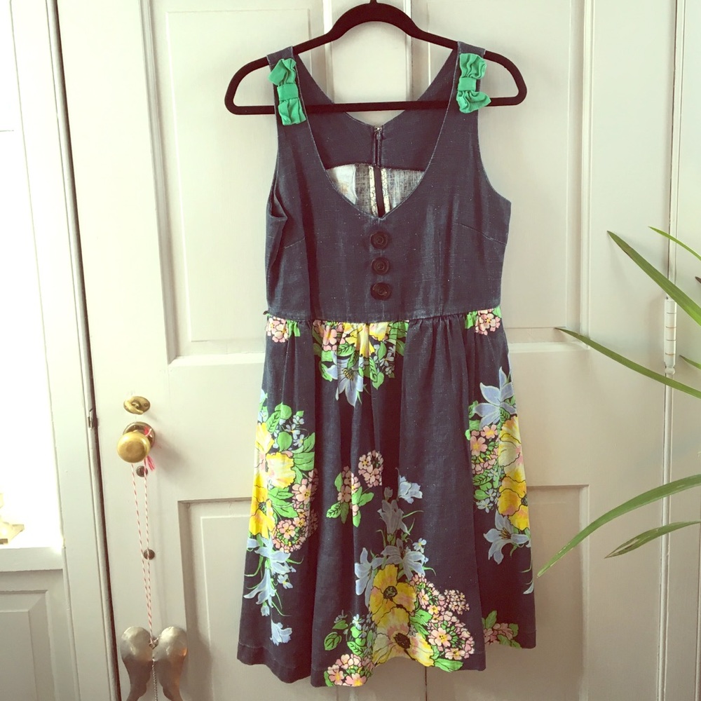 Knitted Dove Floral summer dress