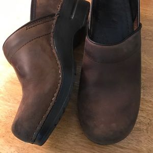 38 Dansko Brown Clogs