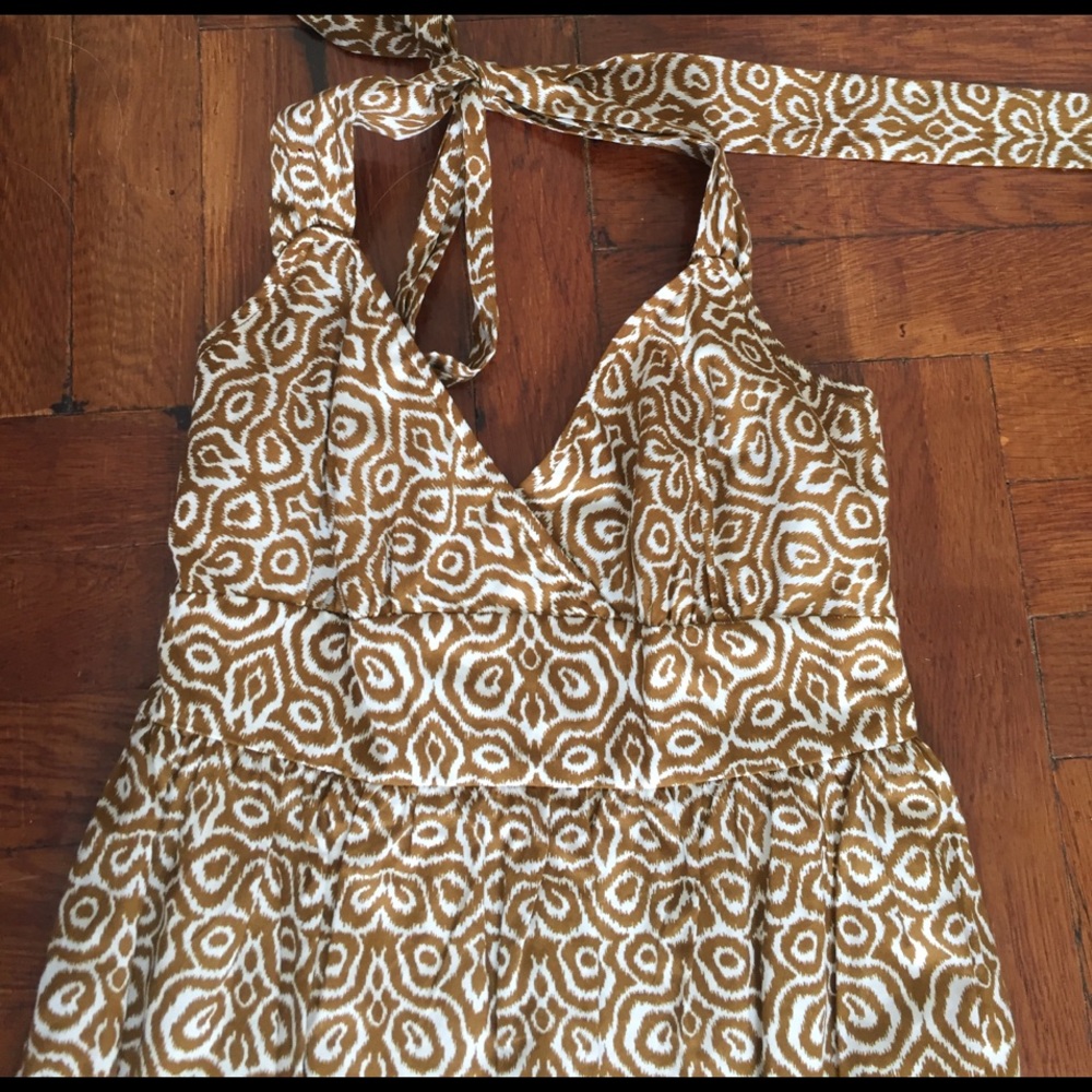 gorgeous JCREW printed halter dress NWOT