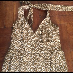 gorgeous JCREW printed halter dress NWOT