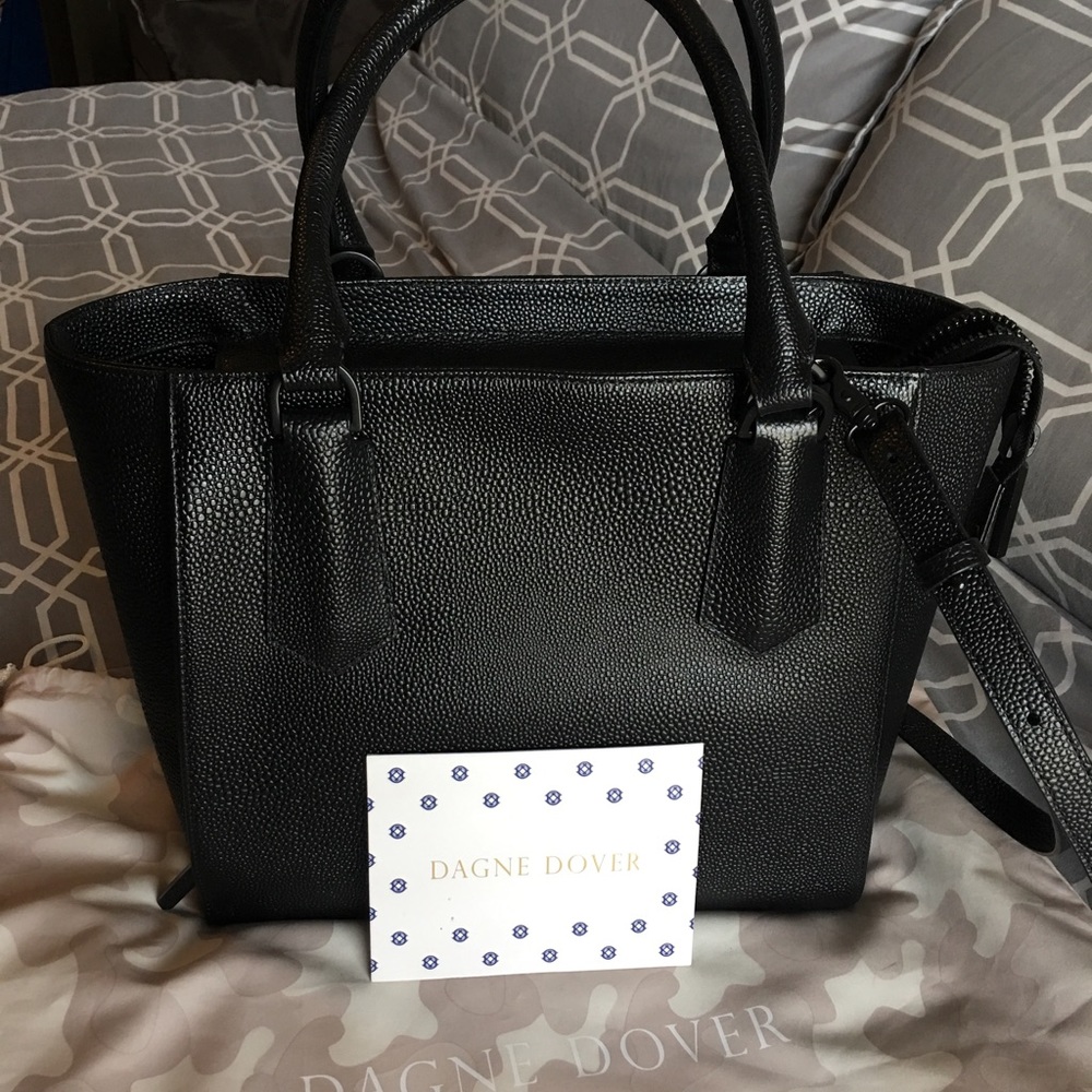 Dagne Dover Mini Tote in Onyx Stingray